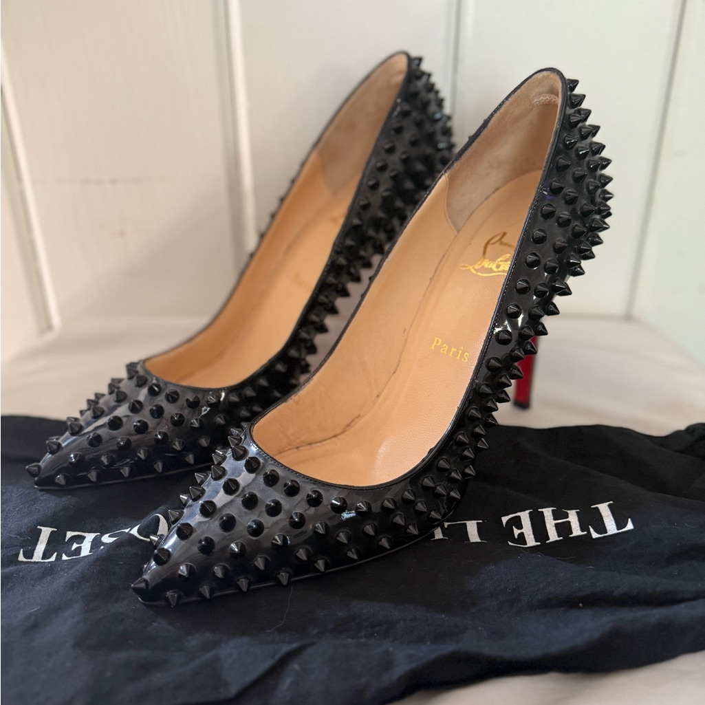 Christian Louboutin Pigalle Spikes Black Size 41 (Us 99.5)